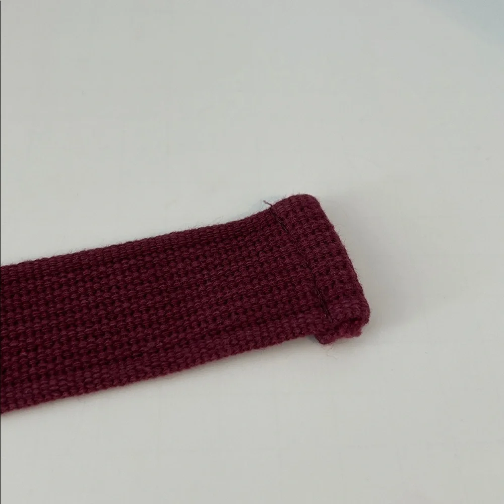 Wine Canvas Men’s Belt w D Ring
